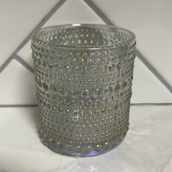 Iridescent Glass Candle Holder - Picture 1 of 2